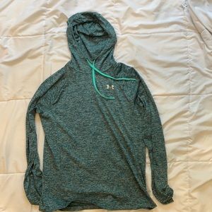 Blue heathered Under Armour sweatshirt